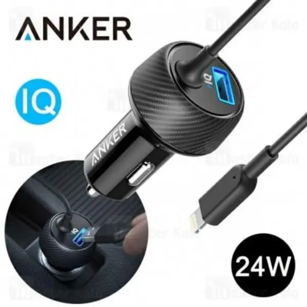 شارژر فندکی ANKER مدل POWERDRIVE 2 ELITE Anker A2214 PowerDrive 2 Elite with Lightning Connector UN with Offline Packaging V3 - 5