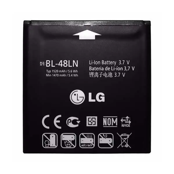 باتری موبایل ال جی مدل BL-48LN با ظرفیت 1520 میلی آمپر ساعت مناسب برای گوشی موبایل LG optimus 3d و LG optimus elite - 5