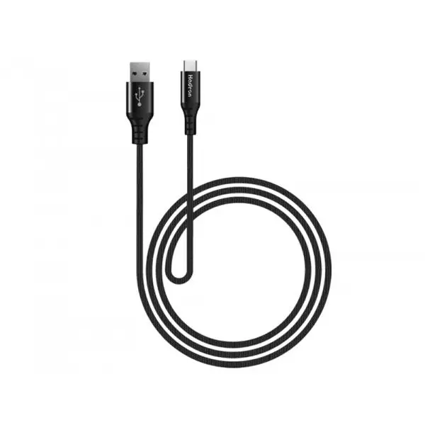 کابل شارژ سریع و انتقال داده روکش نایلونی هادرون Hadron HTC-A-C02 USB Type A/USB Type C - 2