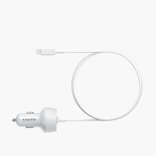 شارژر فندکی انکر مدل PowerDrive 2 Elite Anker PowerDrive Elite 2 Ports with Lightning Connector - 3
