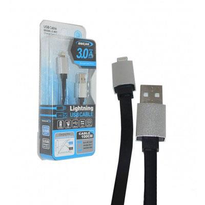 کابل شارژ USB به لایتنینگ اسکار مدل C-801 طول ۱ متر