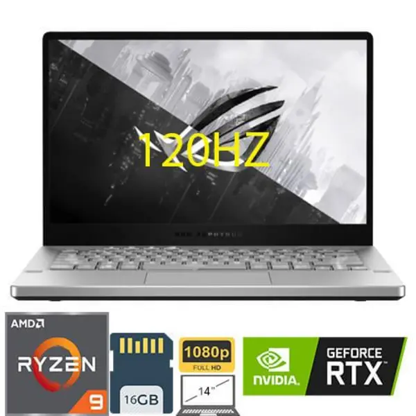 لپ تاپ ایسوس 14 اینچ مدل زفیروس GA401IV ASUS zephyrus G14 GA401IV RYZEN 9-4900HS 16GB-1TB-6G RTX2060 - 5
