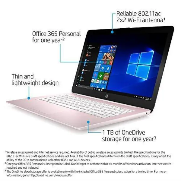 HP Stream 14-Inch Touchscreen Dual-Core A4-9120E-4 GB-64 GB - 2