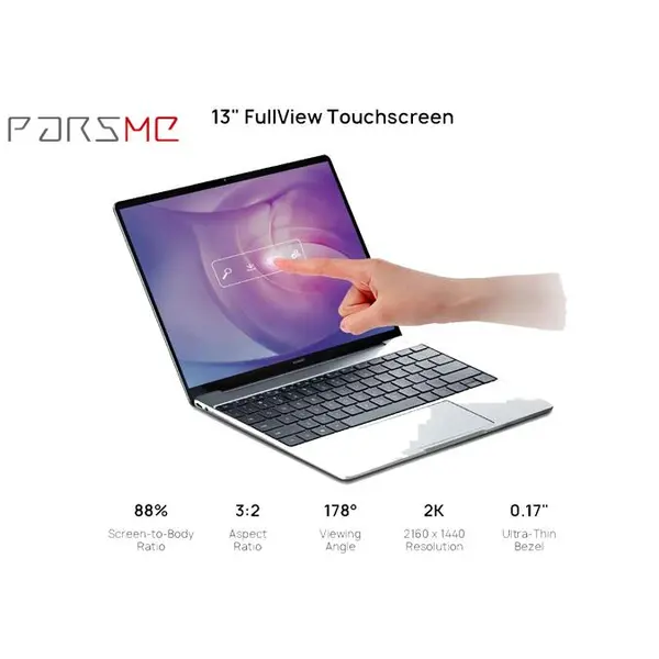 لپ تاپ 13.9 اینچی هوآوی MateBook XPro-MACHC-WAE9LP Core i7 10510U 16GB 1TB SSD 2GB MX250 Huawei MateBook XPro-MACHC-WAE9LP Core i7 10510U 16GB 1TB SSD 2GB MX250 - 3