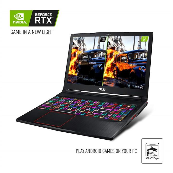 MSI GE63 Raider Core i7-9750H,RTX2070, 16GB, 256GB SSD + 1TB HDD