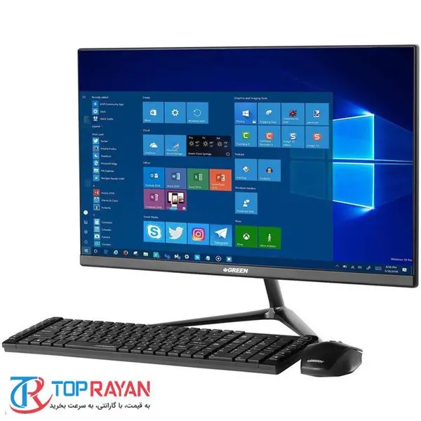 کامپیوتر همه کاره 23.8 اینچی گرین مدل GPIO240H110T - G Green GPIO240H110T -Core i7-8GB-1T - 3