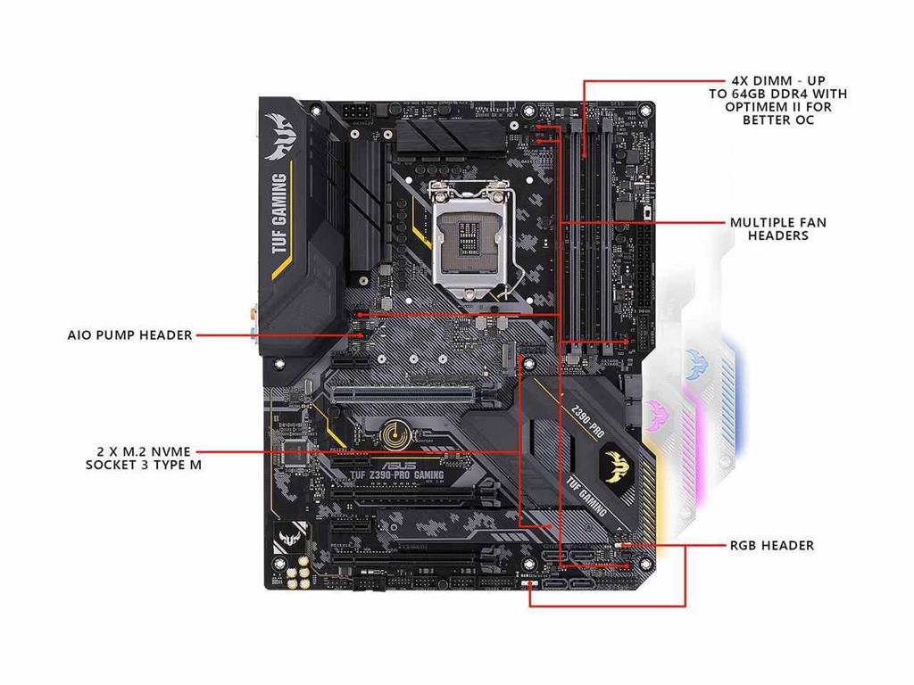 ASUS TUF Z390-PRO GAMING LGA 1151 Motherboard