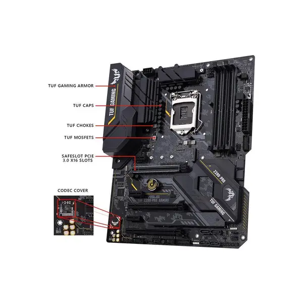 مادربرد ایسوس مدل تی یو اف زد 390 پرو گیمینگ ASUS TUF Z390-PRO GAMING LGA 1151 Motherboard - 3