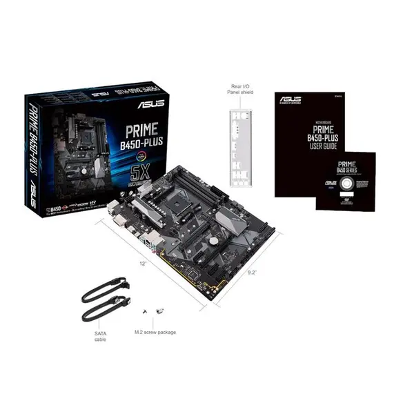 مادربرد ایسوس مدل پرایم بی 450 پلاس ASUS PRIME B450-PLUS AM4 Motherboard - 2