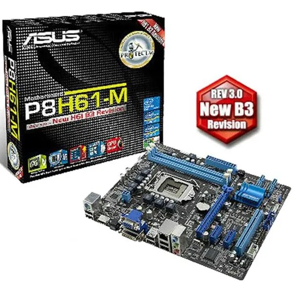 مادربرد ایسوس مدل پی8 اچ61 ام ال ایکس 3 ASUS P8H61-M LX3 LGA 1155 Motherboard - 2