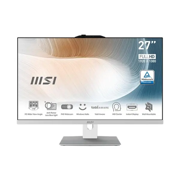 کامپیوتر All In One ام اس آی 27 اینچی مدل Modern AM272P 12M Core i7 1260P 16GB 500GB SSD Intel All-in-One Msi Modern AM272P 12M Core i7 1260P 16GB 500GB SSD Intel All-in-One - 2
