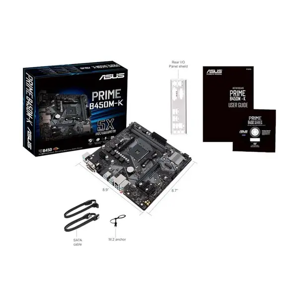 مادربرد Asus DDR4 مدل PRIME B450M-K ASUS PRIME B450M-K MOTHERBOARD - 4
