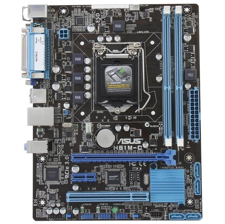 مادربرد ایسوس سوکت ASUS H61M-C LGA 1155