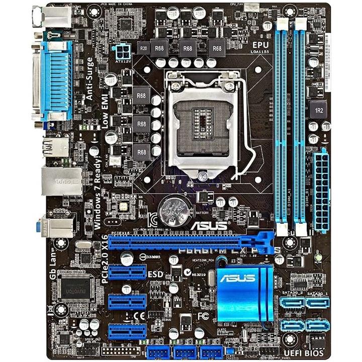 مادربرد ایسوس سوکت ASUS H61-M LX LGA 1155