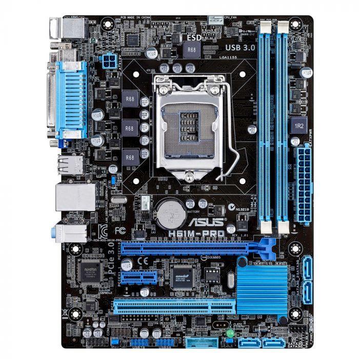 مادربرد ایسوس سوکت ASUS H61M-PRO LGA 1155