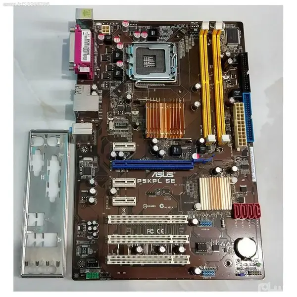 مادربرد Asus P5KPL-SE با CPU & FAN ASUS P5KPL SE DDR2 - 2