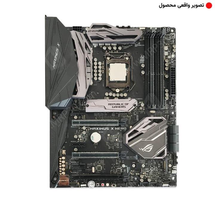 باندل مادربرد ایسوس ASUS Rog MAXIMUS X HERO Z370Core i7 8700K استوک