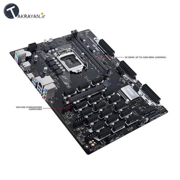 مادربرد ایسوس مدل B250 MINING EXPERT Asus B250 MINING EXPERT LGA 1151 Motherboard - 3