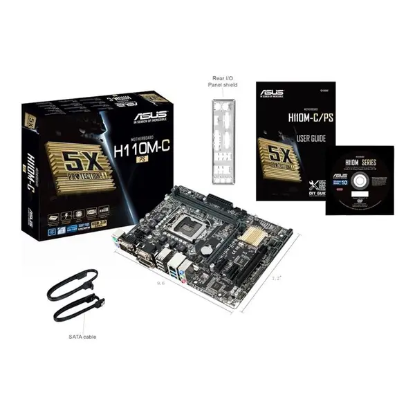 مادربرد ایسوس مدل H110M-C/PS ASUS H110M-C/PS Motherboard - 4