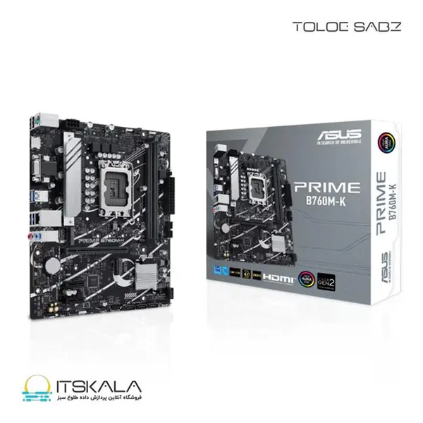 مادربرد ایسوس مدل PRIME B760M-K سوکت 1700 ASUS PRIME B760M-K LGA 1700 Motherboard - 3