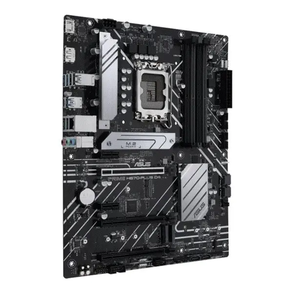 مادربرد ایسوس PRIME H670 PLUS D4 ASUS PRIME H670-PLUS D4 LGA 1700 Intel 12th Gen ATX Motherboard - 3