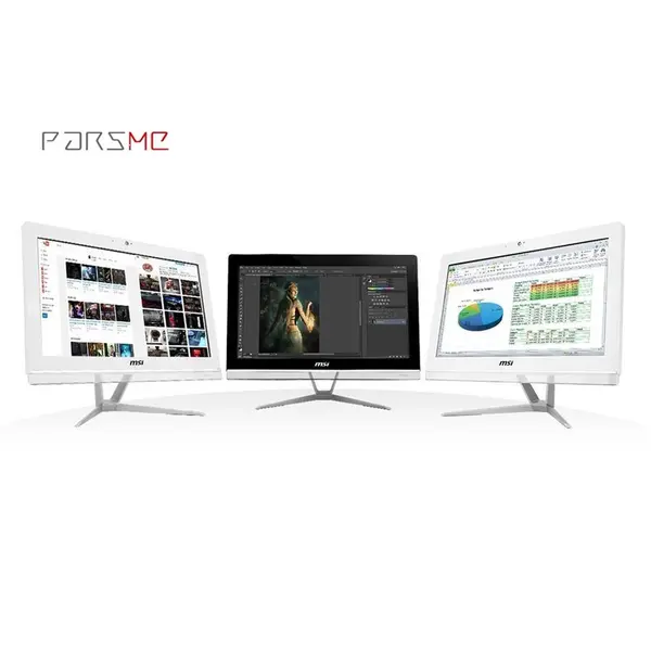 کامپیوتر یکپارچه ام اس آی مدل Pro 20 EX 7M گرافیک HD اینتل 19.5 اینچ MSI Pro 20 EX 7M-Core i3-7100 4GB-1TB Intel - 3