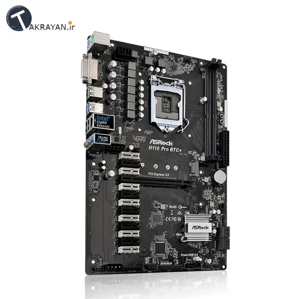 مادربرد ازراک مدل اچ 110 پرو بی تی سی پلاس ASROCK H110 Pro BTC + Motherboard