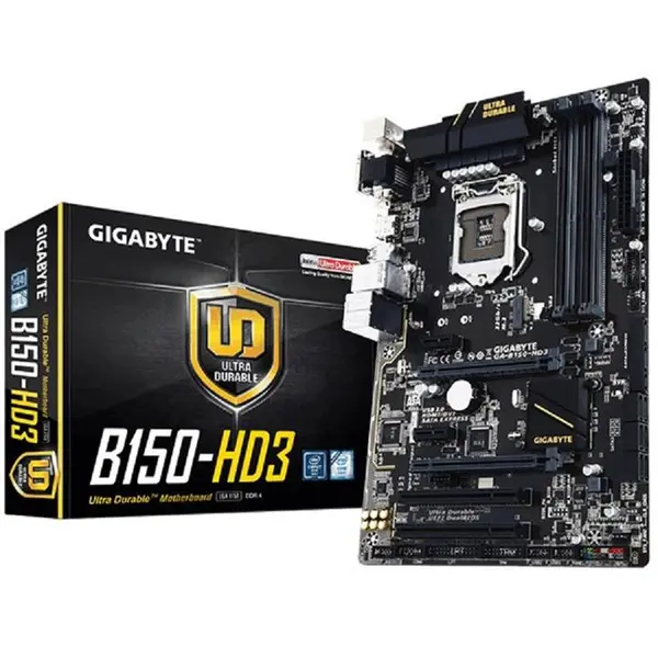 مادربورد گیگابایت بی 150 ام اچ دی 3 سوکت 1151 GigaByte GA-B150M-HD3 LGA 1151 Motherboard - 4