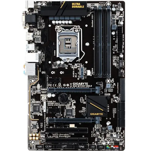 مادربورد گیگابایت بی 150 ام اچ دی 3 سوکت 1151 GigaByte GA-B150M-HD3 LGA 1151 Motherboard