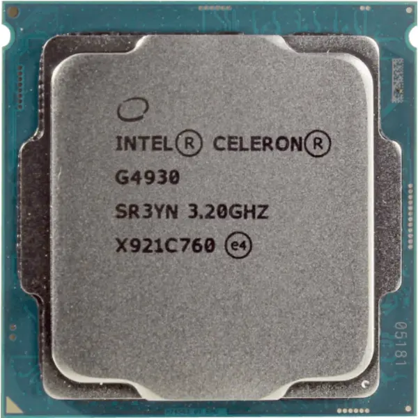 پردازنده 3.2 گیگاهرتز Intel مدل CELERON G4930 Celeron G4930 3.2GHz Coffee Lake TRAY CPU - 5