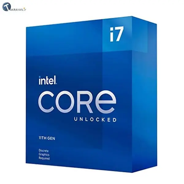 پردازنده 3.6 گیگاهرتز Intel مدل Core i7 11700KF Intel Core i7-11700KF Rocket Lake 8-Core 3.6 GHz LGA 1200 - 3