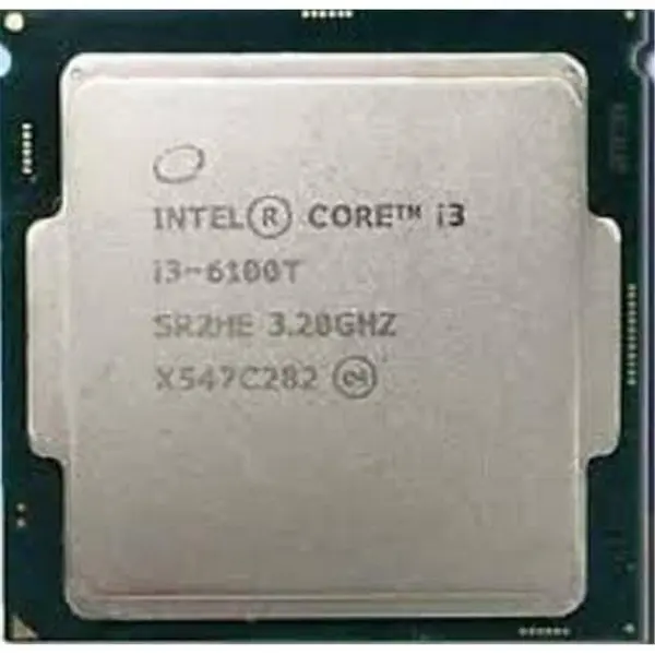 پردازنده تری اینتل مدل آِی تری 6100 تی با فرکانس 3.2 گیگاهرتز Intel Core i3-6100T 3.2GHz LGA 1151 Skylake TRAY CPU - 3