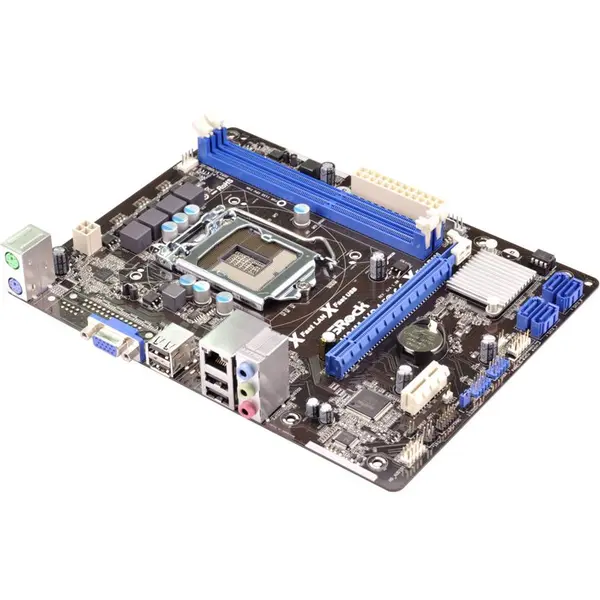 مادربورد اچ 61 ام ازراک با قابلیت ساپورت پردازنده 1155 ASROCK H61M-VS4 - 2