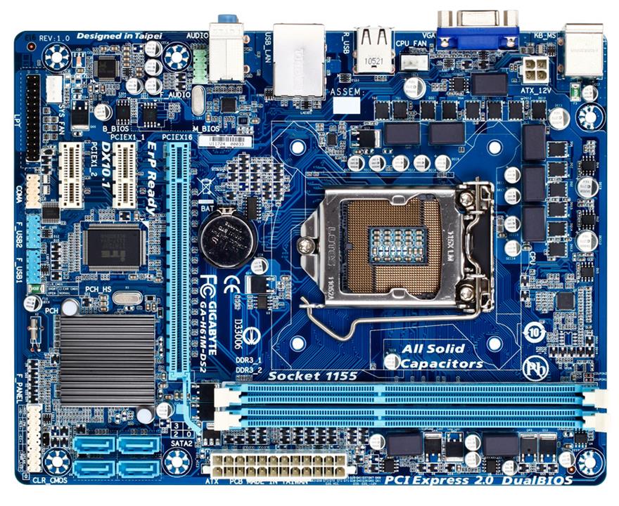 GigaByte GA-H61M-DS2 LGA 1155 Motherboard