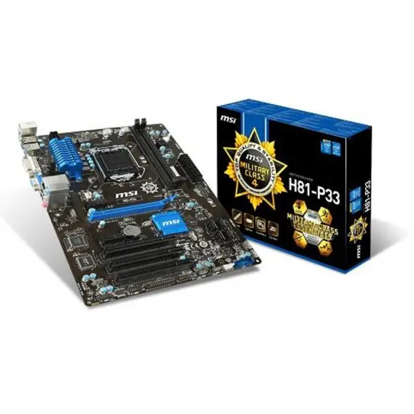 مادربورد ام اس آی مدل اچ 81 پی 33 سوکت 1150 MSI H81M-P33 - 4