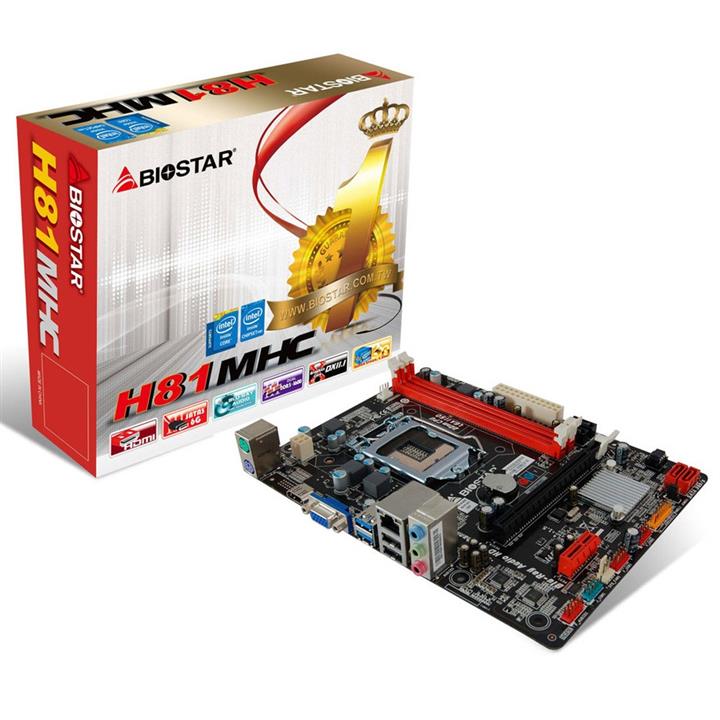 Biostar H81MHC Socket 1150 Motherboard