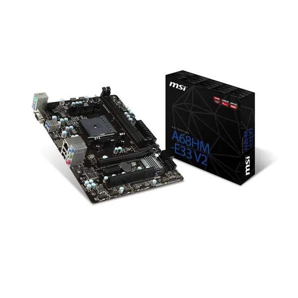 مادربرد ام اس آی مدل A68HM-E33 V2 MSI AMD FM2+ A68H DDR3 SATA 6Gb/s USB 3.0 HDMI Micro ATX Motherboard A68HM-E33 V2 - 5