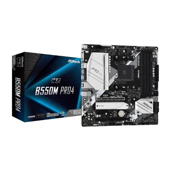 Motherboard: ASRock B550M Pro4 DDR4