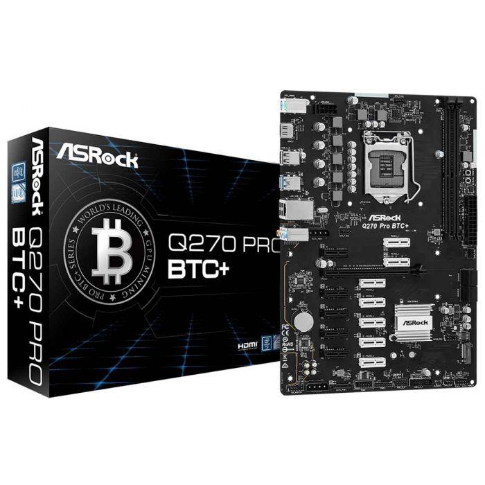 Asrock Q270 Pro BTC  DDR4 LGA 1151 motherboard