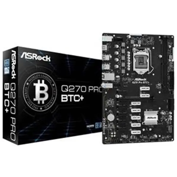 مادربرد ASRock Q270 Pro BTC+ DDR4 Asrock Q270 Pro BTC DDR4 LGA 1151 motherboard