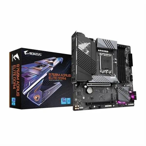 مادربرد گیگابایت مدل B760 AORUS ELITE rev. 1.0 GigaByte B760M AORUS ELITE DDR4 rev. 1.0 LGA 1700 13th Gen Micro ATX Motherboard