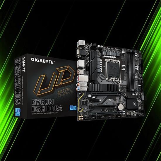 GigaByte B760M D3H DDR4 rev. 1.0 LGA1700 Micro ATX Motherboard