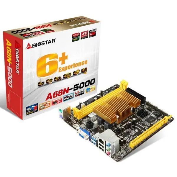 Biostar A68N-5000 CPU Onboard Mainboard - 2