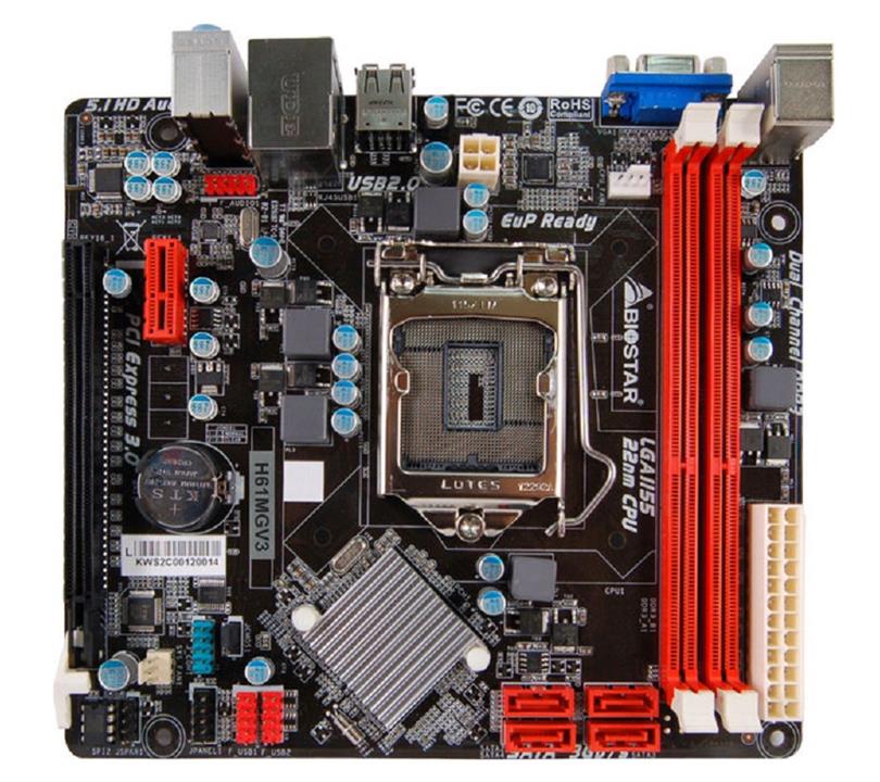 Biostar H61MGV3 LGA1155 H61 Mainboard