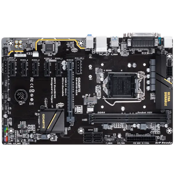 مادربرد گیگابایت مدل GA-H110-D3A rev. 1.0 Gigabyte GA-H110-D3A rev. 1.0 Motherboard - 4