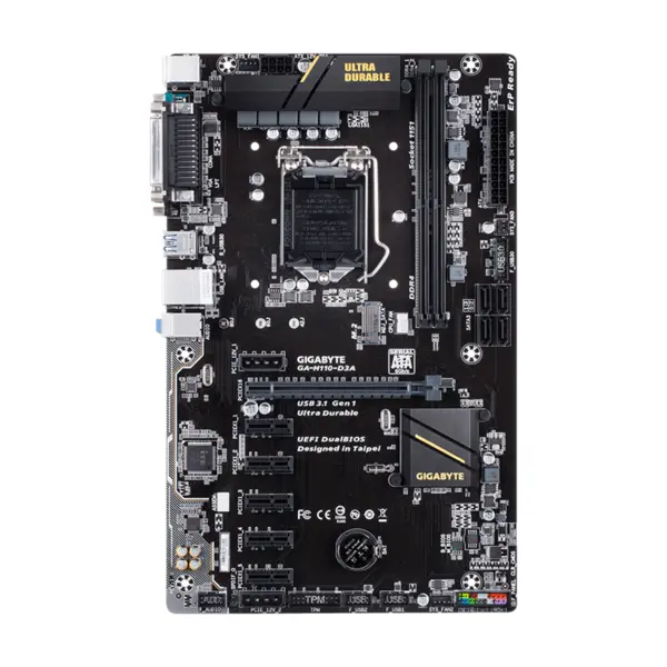 مادربرد گیگابایت مدل GA-H110-D3A rev. 1.0 Gigabyte GA-H110-D3A rev. 1.0 Motherboard - 2