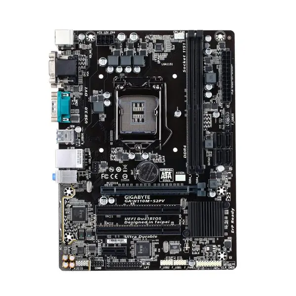 مادربورد گیگابایت مدل GA-H110M-S2PV DDR3 GigaByte GA-H110M-S2PV DDR3 LGA 1151 Motherboard - 5