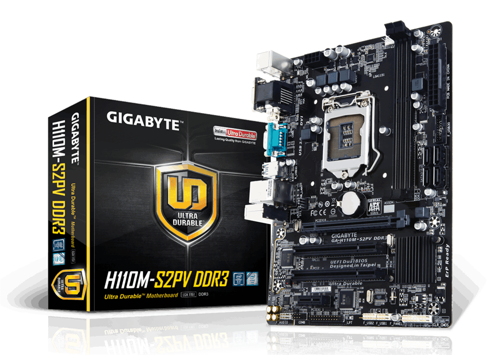 GigaByte GA-H110M-S2PV DDR3 LGA 1151 Motherboard