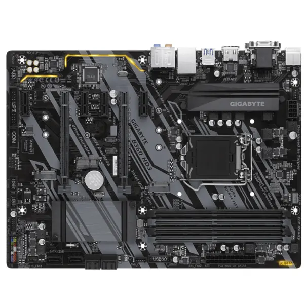 مادربرد گیگابایت مدل Gigabyte B360M-HD3 Rev1.0 MB: Gigabyte B360M HD3 - 3