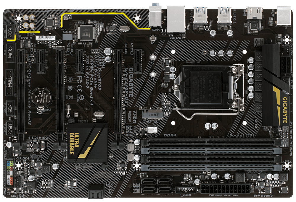 MB: Gigabyte GA-Z270P-D3